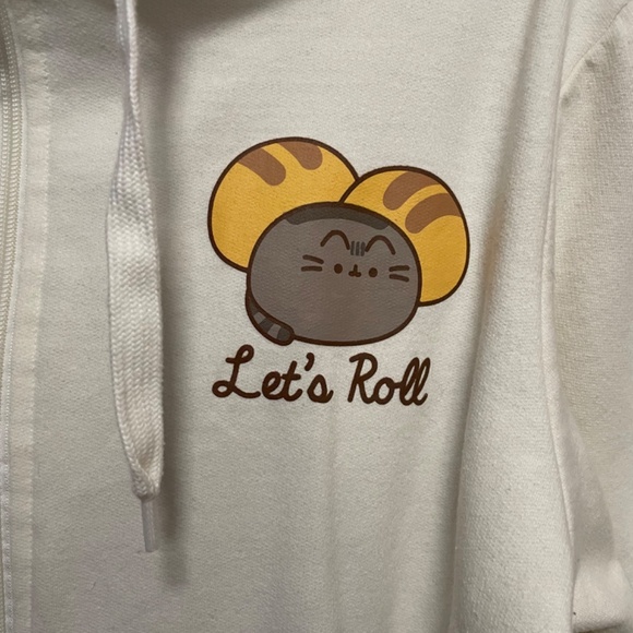 2/$18 Limited Edition Pusheen Zip-up Hoodie Size Large - see description - Picture 2 of 5